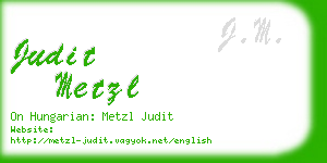 judit metzl business card